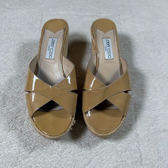 il_1080xN.7331237981_c7jx.jpg Vintage Y2K Jimmy Choo Platform Wedge Strappy Sandals